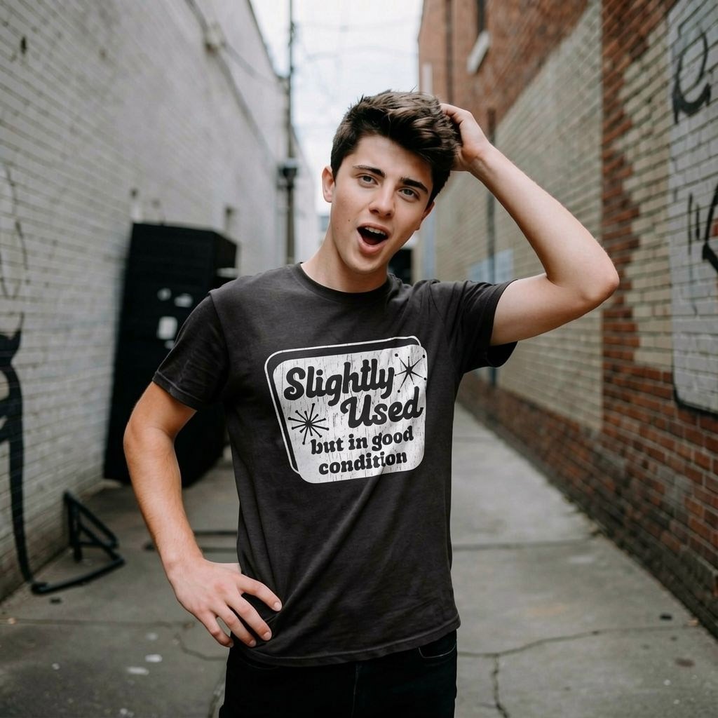 Mens Funny T Shirts Slightly Used But In Good Condition Sarcastic Graphic gallery