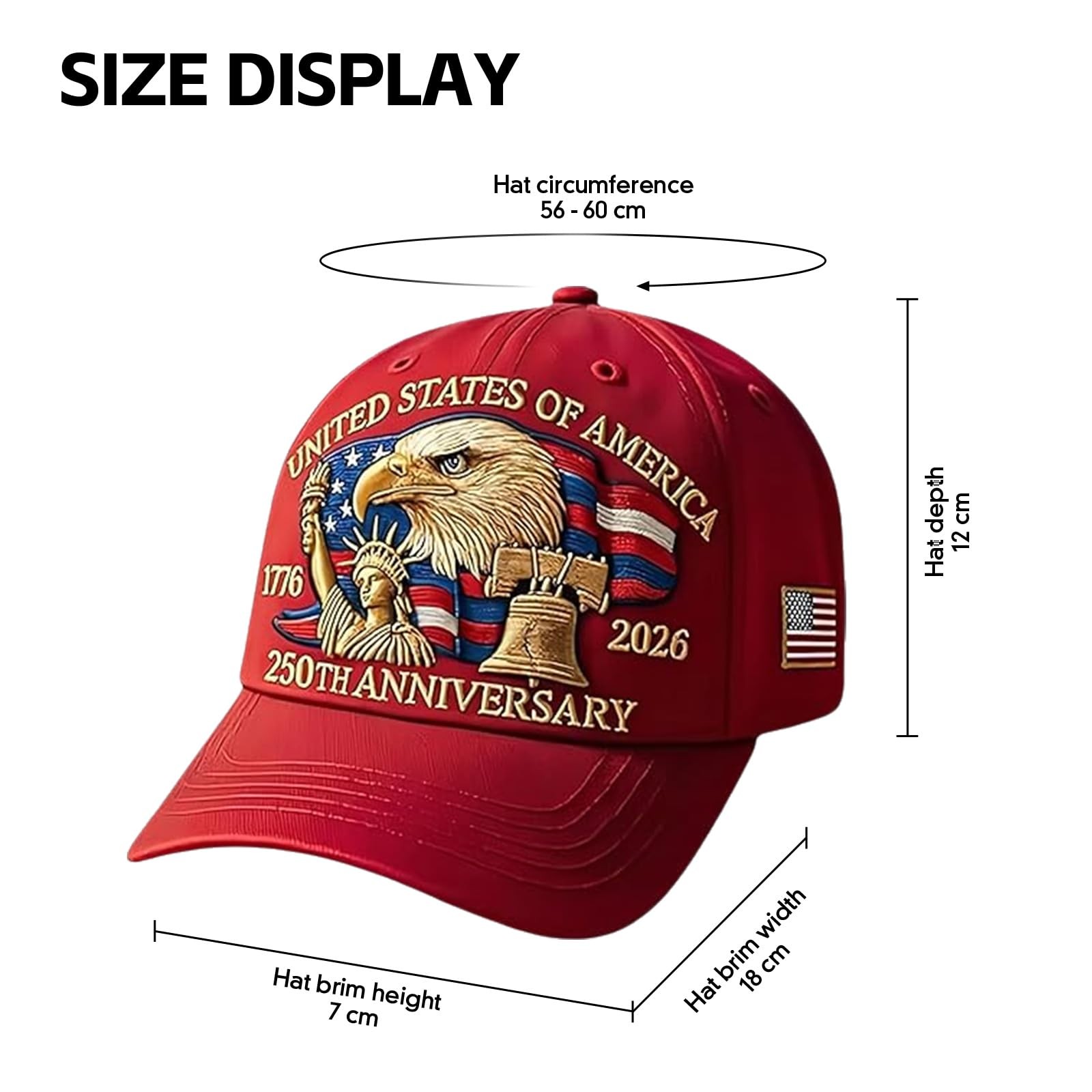 250th Anniversary USA Hat Adjustable United States 250th Anniversary Hat Ret... gallery