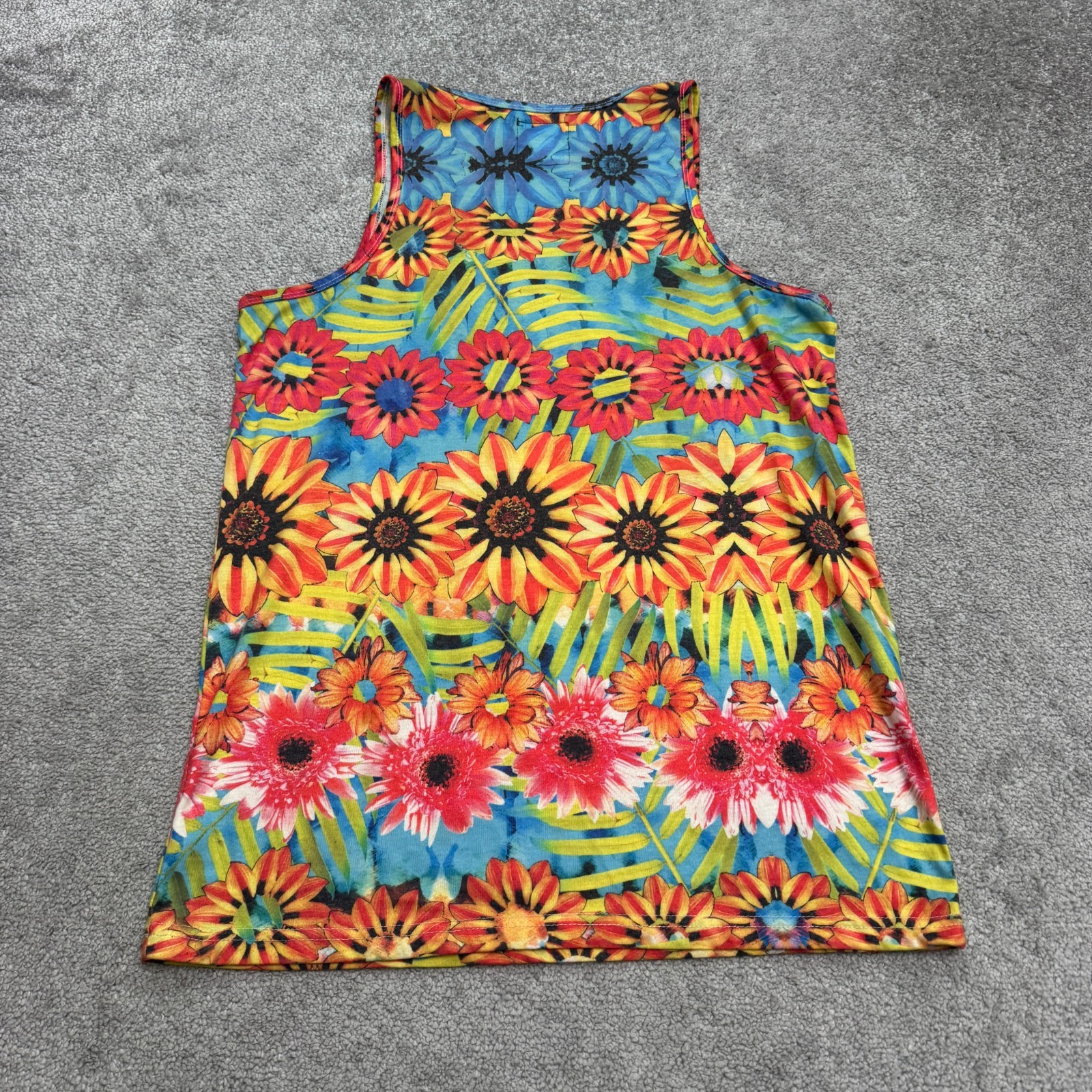 Neff Floral Tropical Summer Tank Top Mens Medium Multicolor Polycotton Hawaiian gallery