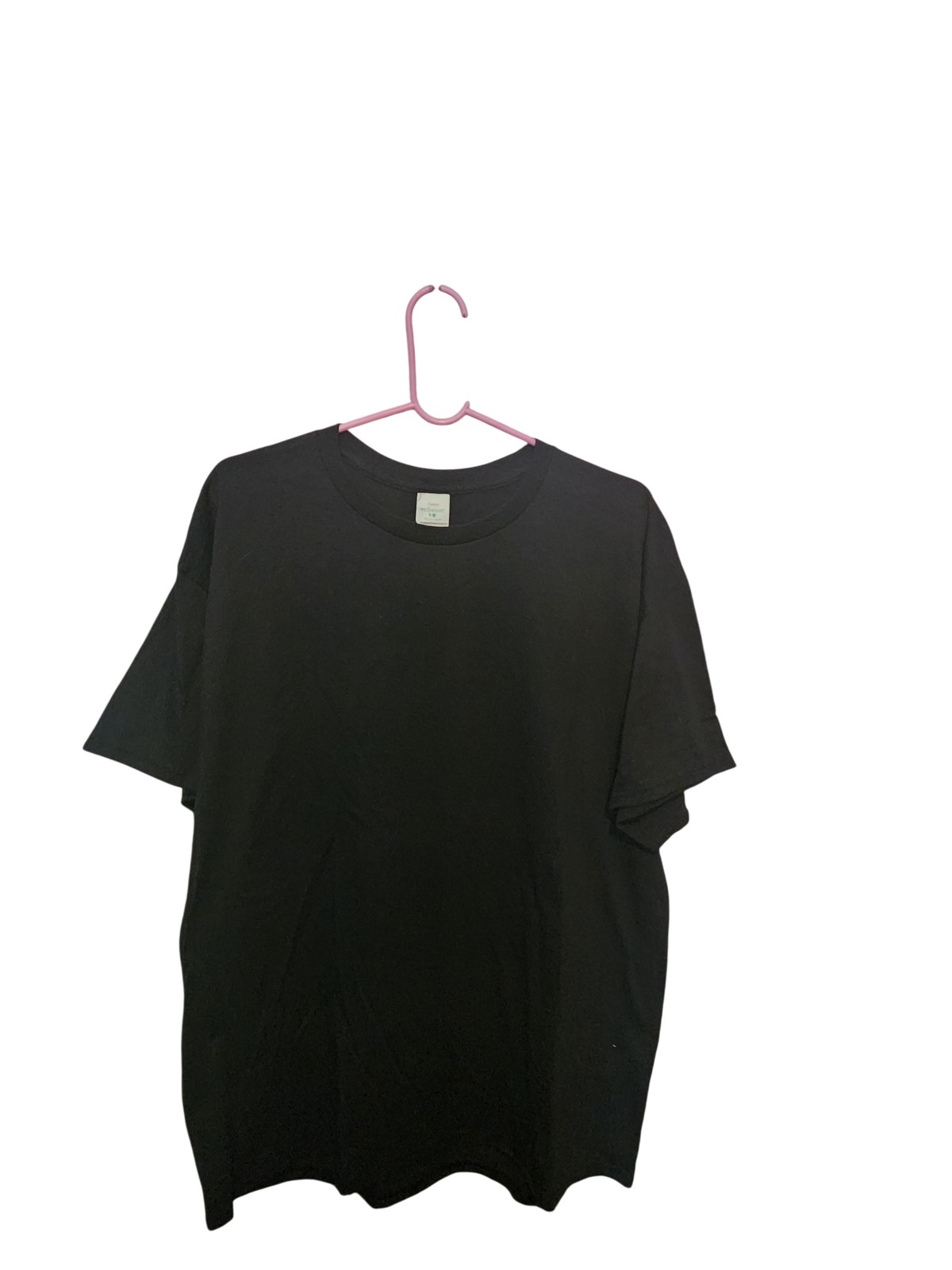 Hanes Ecosmart Shirt Mens XL Black Recycled Content Crewneck Tee Eco Friendly gallery