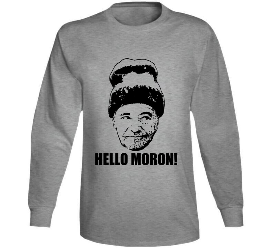 Grumpy Old Men Quote Hello Moron T Shirt gallery