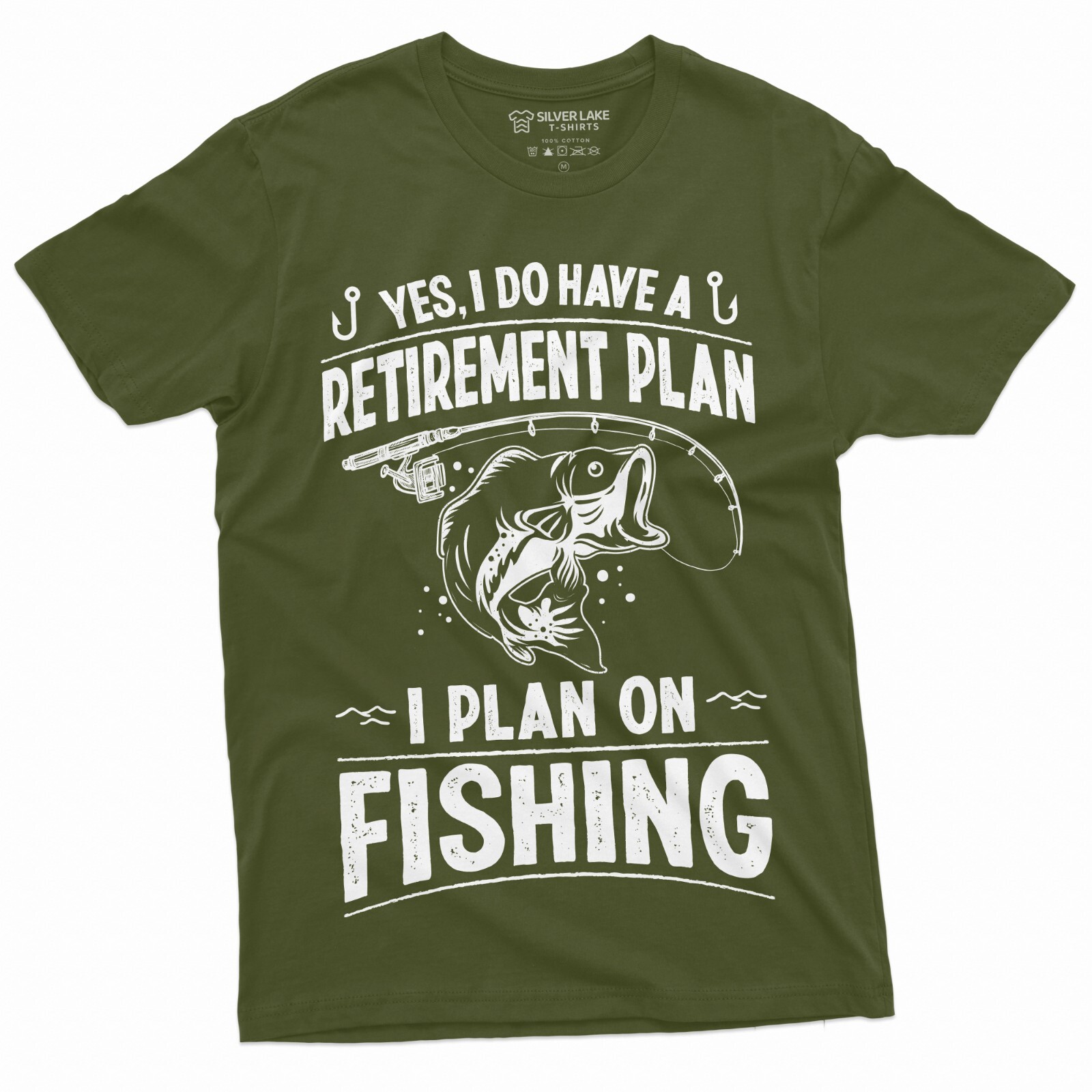 Retirement Plan Fishing T-shirt Mens Funny Retired Grandpa Dad Husband Tee Shirt gallery