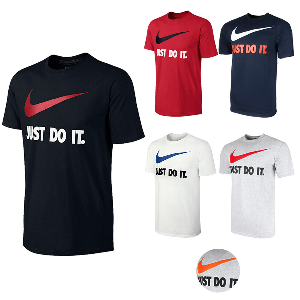 Nike Men's Active Wear Just Do It Swoosh Graphic Athletic Workout Gym T-Shirt gallery