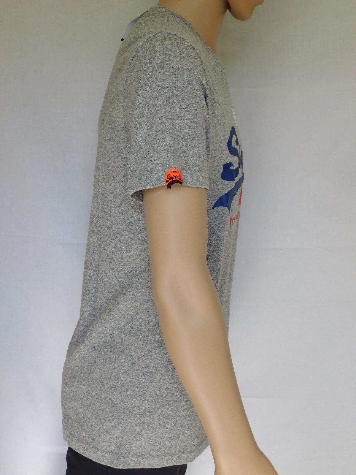 Superdry men's retro vintage grey t-shirt gallery