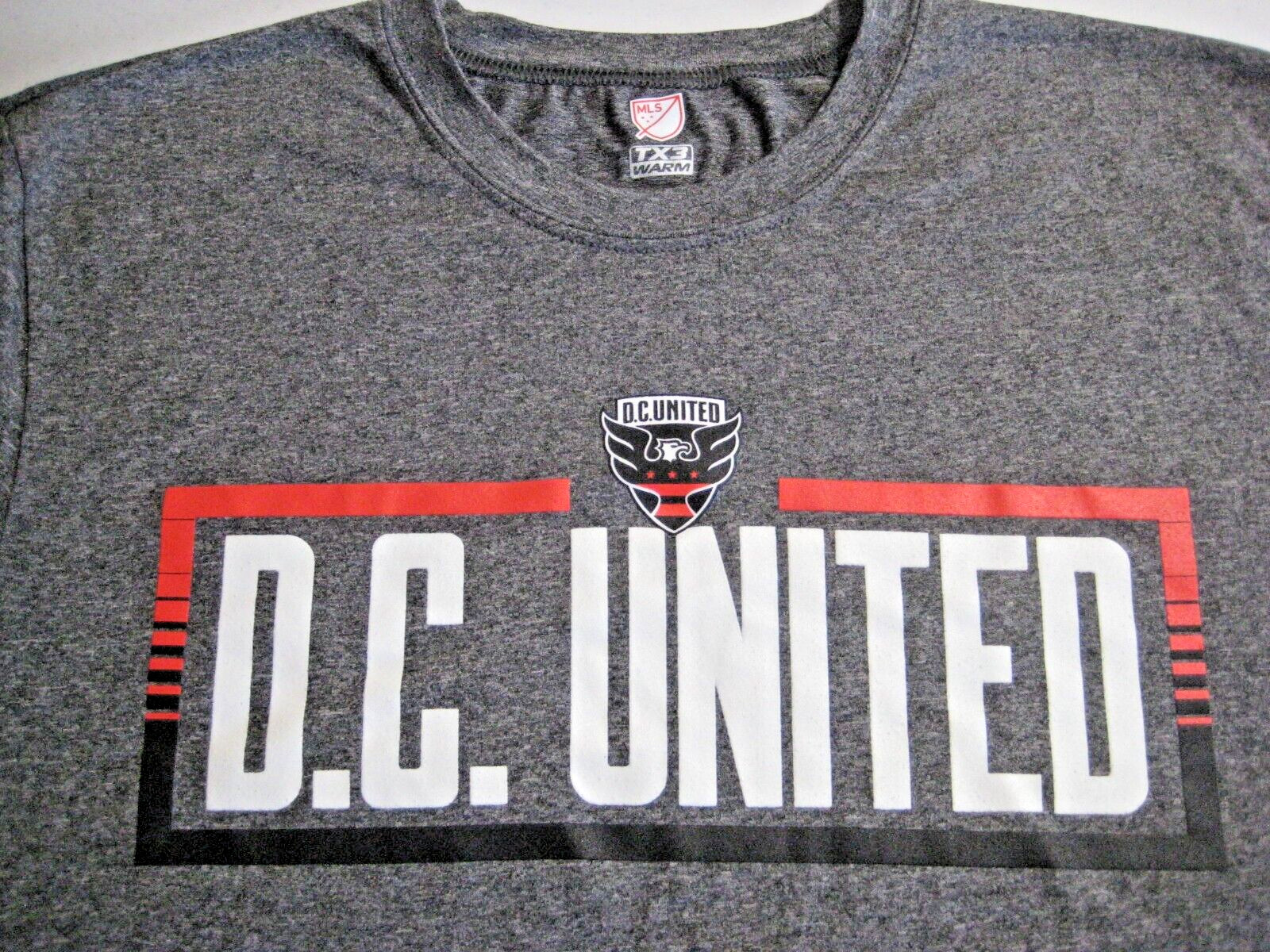 NWOT- MLS D.C. United TX3 WARM Gray Polyester T-Shirt Size Large- Ships FREE! gallery