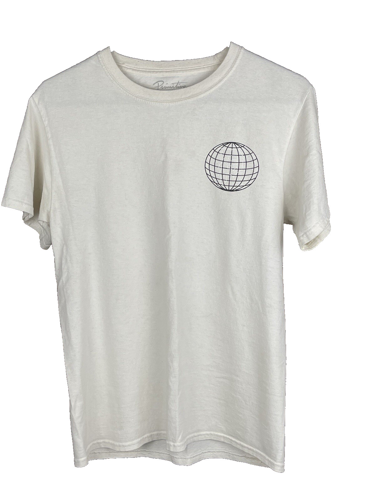 PRIMITIVE Skateboarding Graphic T-Shirt Ivory Mens S Short Sleeve Crew Neck gallery