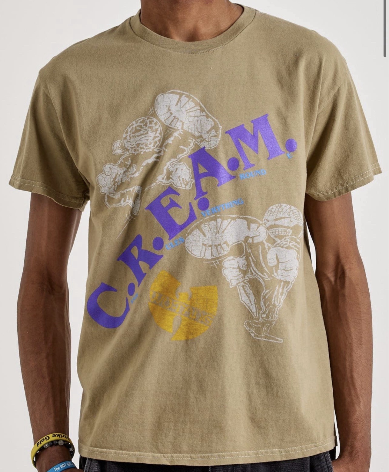 2025 Olive Green Purple WU-TANG CLAN C.R.E.A.M. TEE gallery