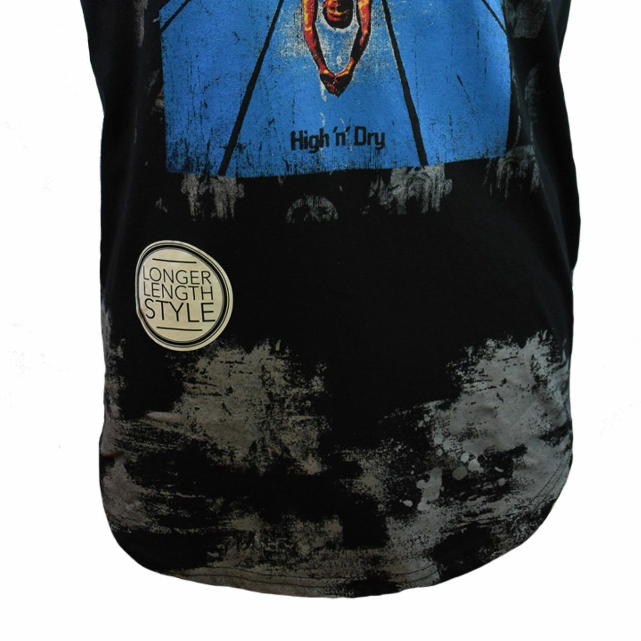 Men's T shirts "Def Leppard" High n' Dry Music tees -Tour Vintage Black Graphic gallery