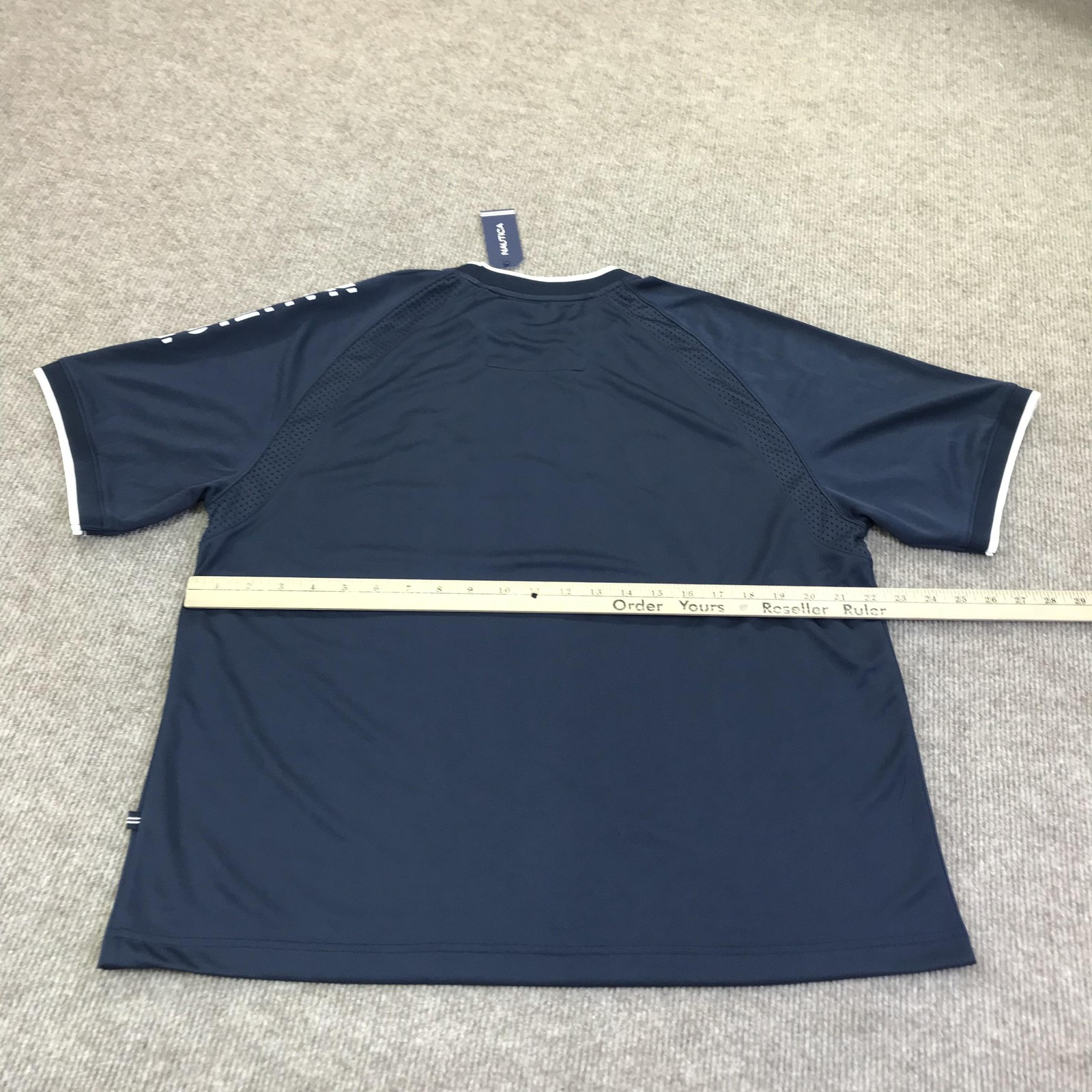 Nautica Shirt Mens Medium Blue Turks & Caicos Coastal Club Graphic Tee Nautical gallery