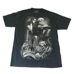 ROD T-shirt, Black Short Sleeves Cottton Screen Printed Cool Design
