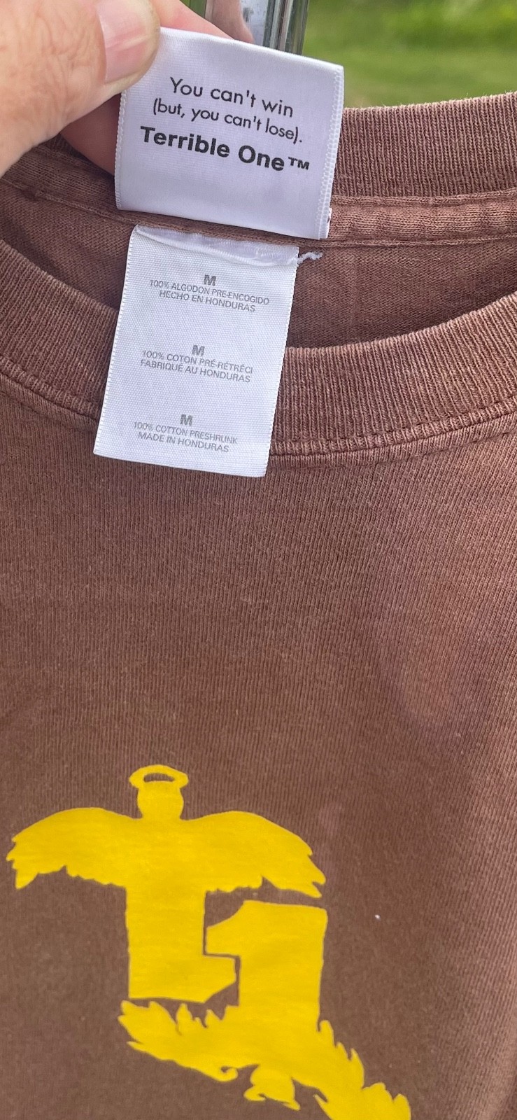 Terrible One bmx T-shirt medium tan Angel wings as above so below classic! gallery