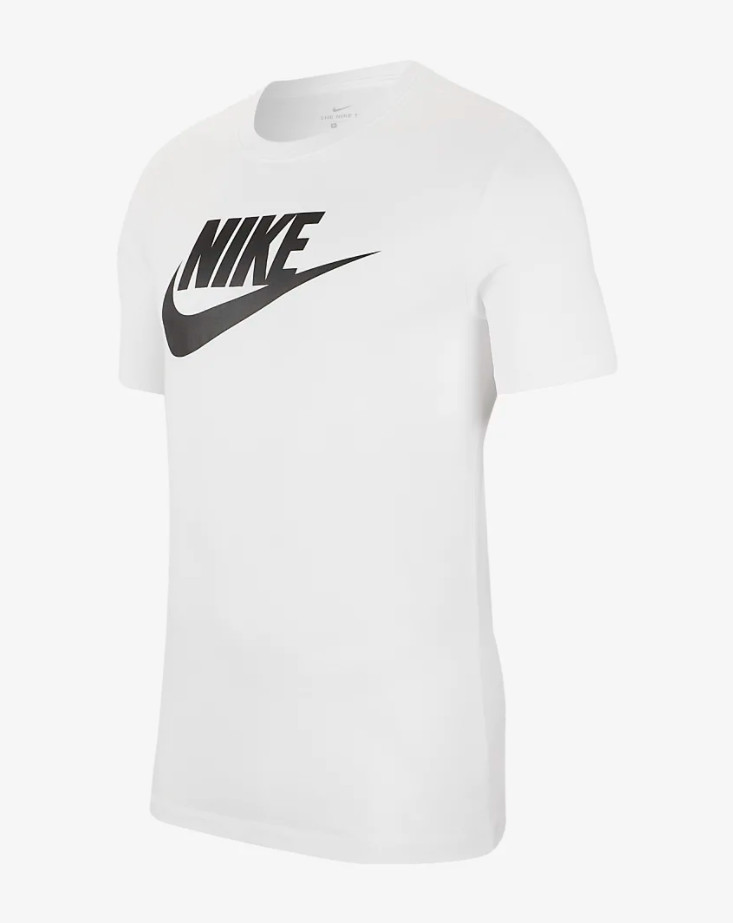 Nike Sportswear Icon Futura Logo Tee Mens Tee Shirt White Multi Size Casual Top gallery
