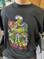 Remake TWISTED SISTERS Comic T Shirt RARE Vintage Diane Noomin 1990s PA9599