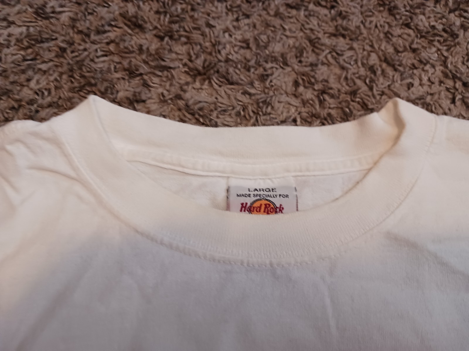 Vintage Hard Rock Cafe Honolulu Heavy Tee T Shirt Size L White Surfboard 90s gallery