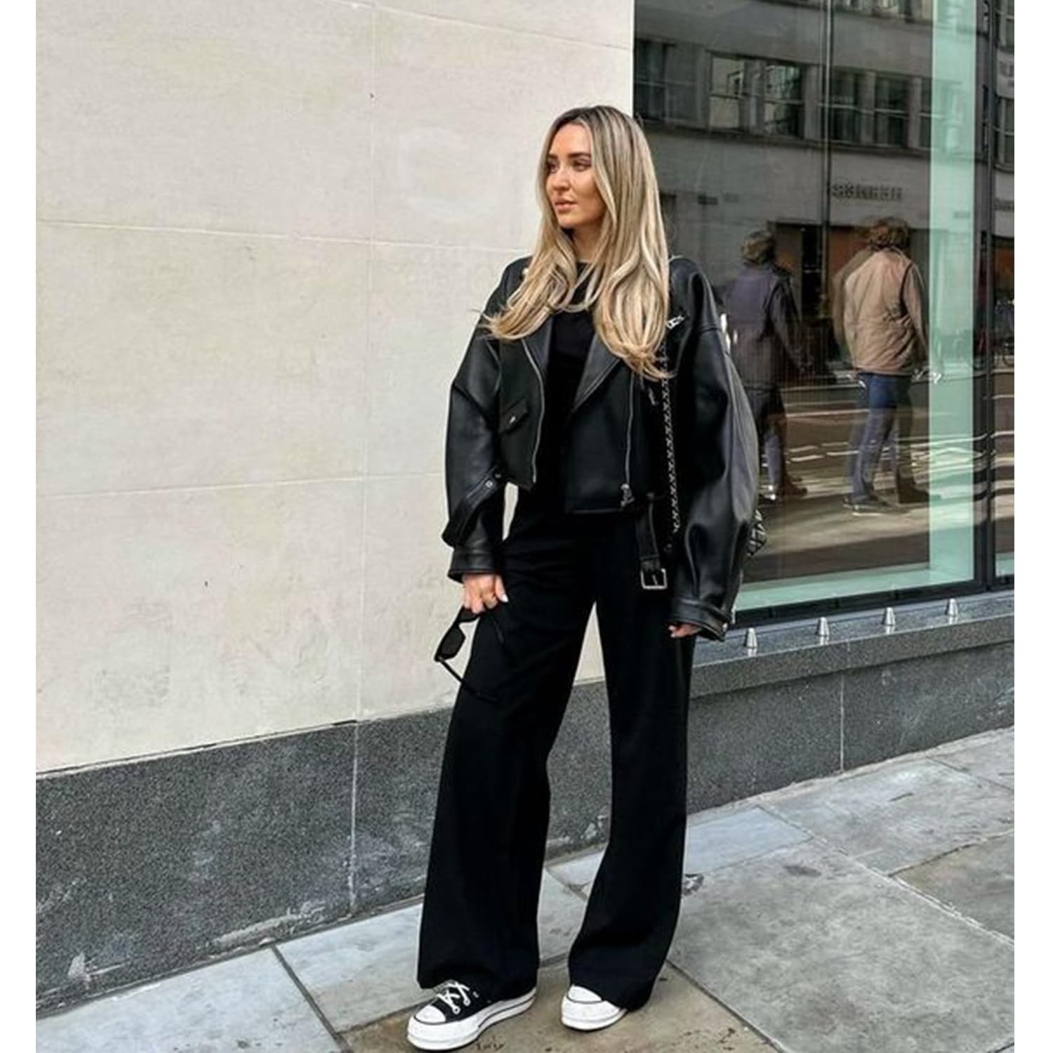 3 Pack Women's Wide Leg Pants with Pockets High Waist Loose Sweatpants Casual... gallery