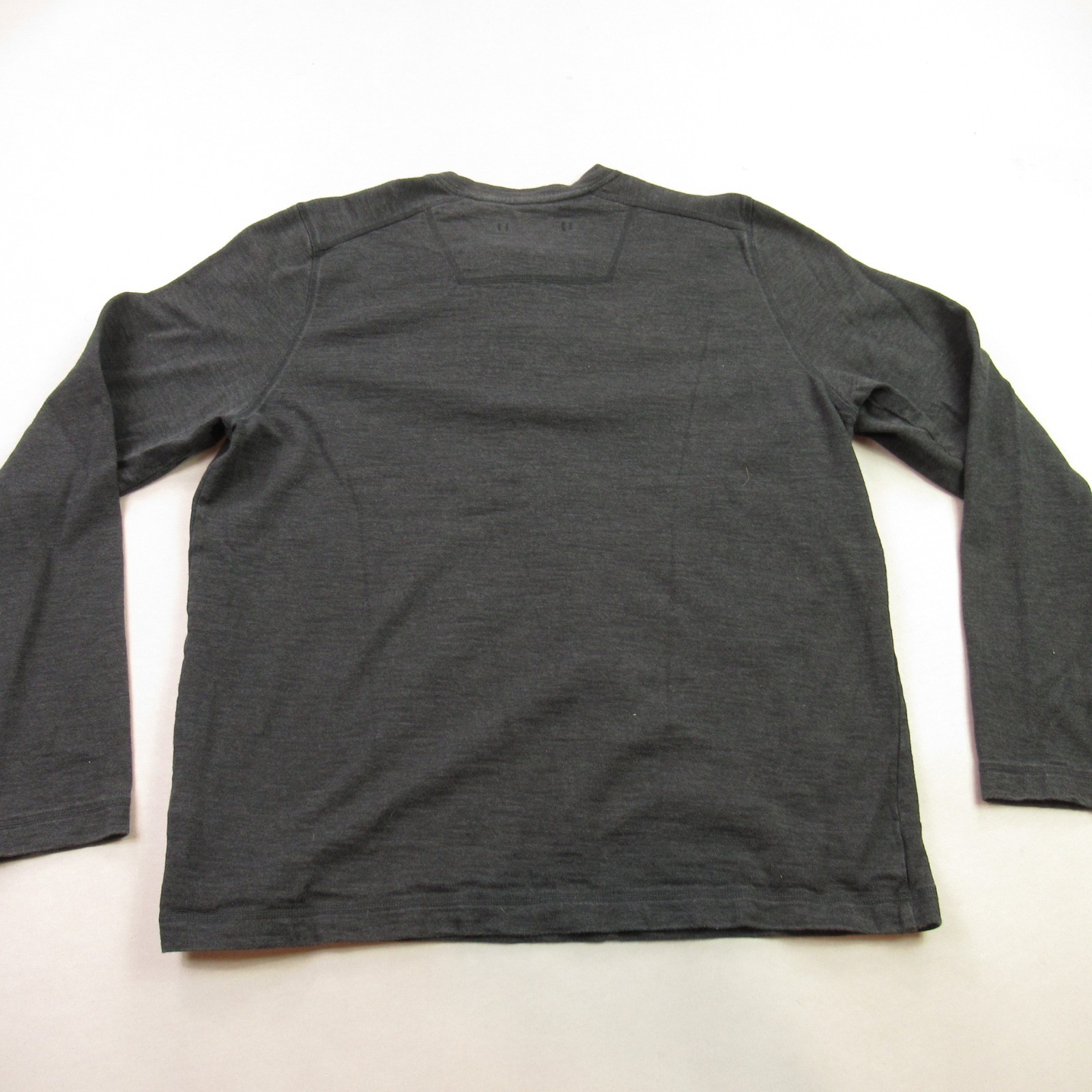 North Face Shirt Mens Large Long Sleeve Crew Neck Pullover Henley Black gallery