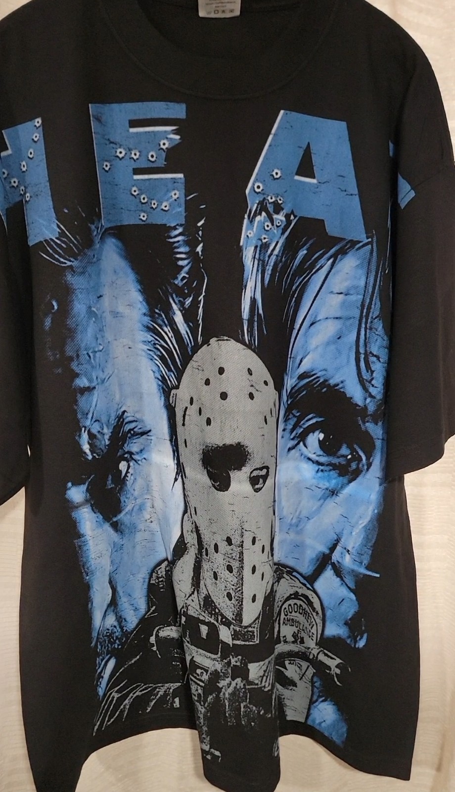 HEAT BIG PRINT ON SHAKA HEAVYWEIGHT GARMET DYED T SHIRT gallery