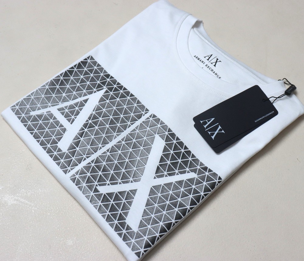 Armani Exchange Men’s Triangulation Crew Neck T-Shirt