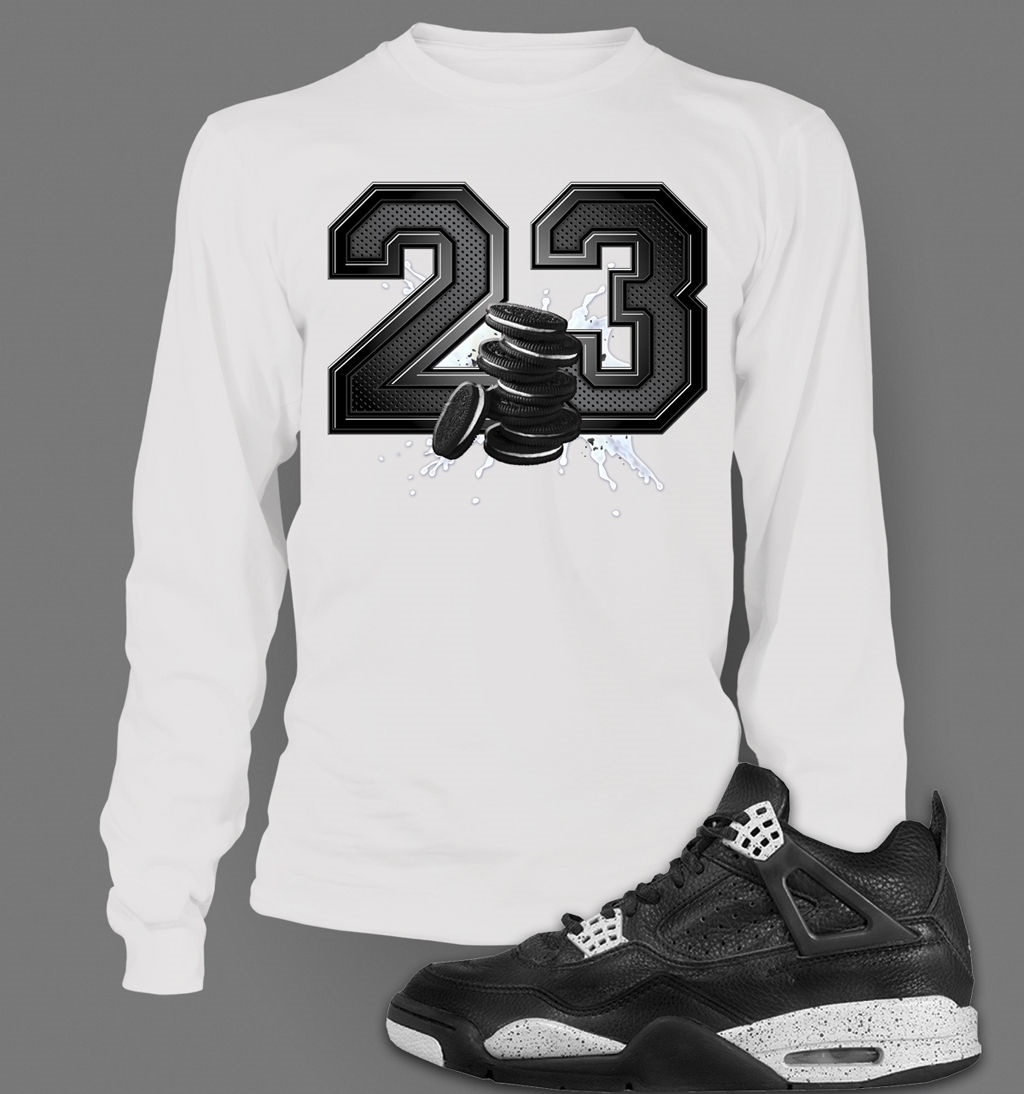 23 Graphic Sneaker Tee Shirt to Match J4 OREO Cookies Sport Pro Club Shaka T gallery