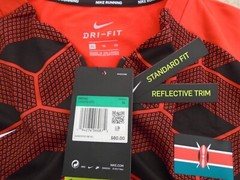 Nike Running Team Kenya XL Half Zip Pullover Red Dri-fit Element Black