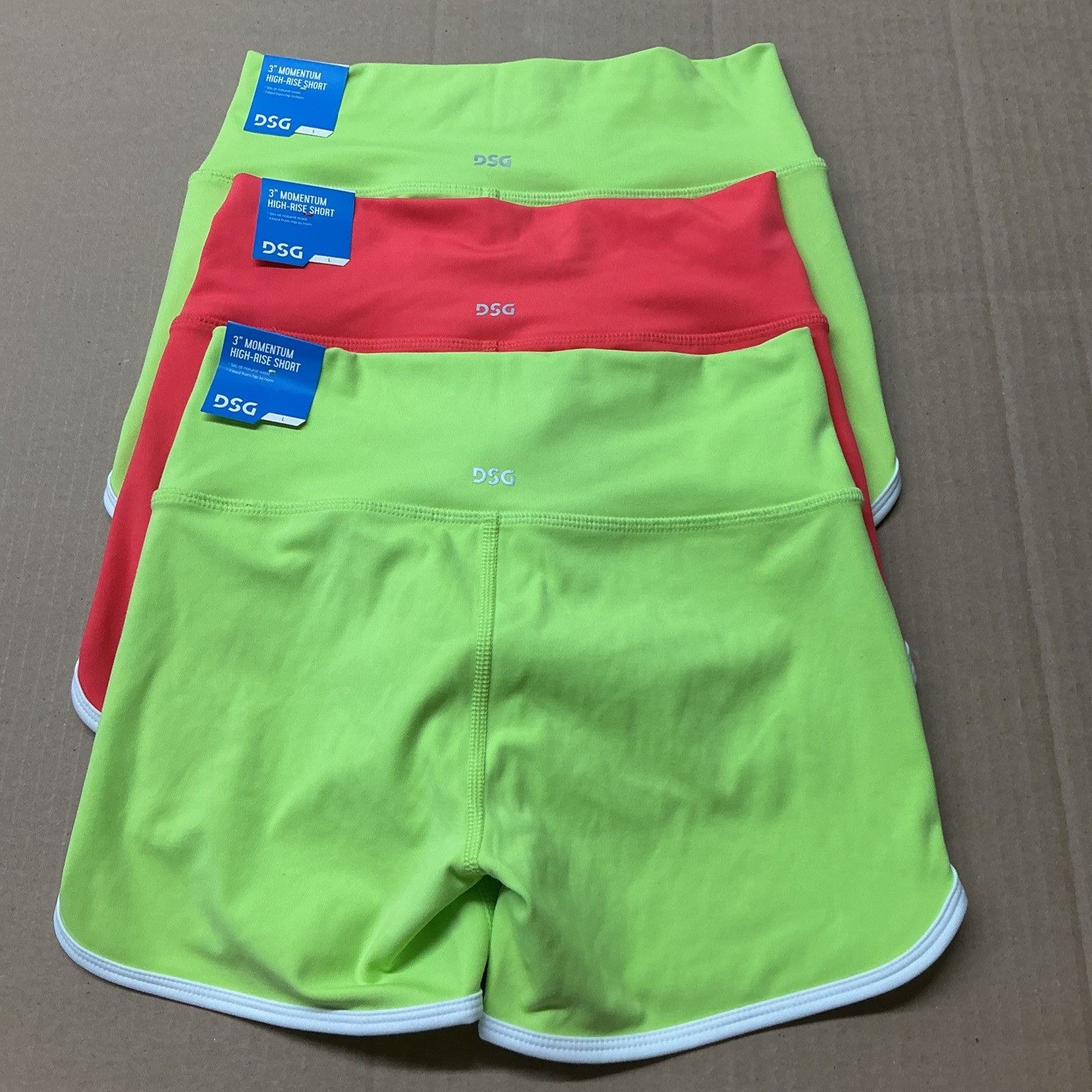 DSG 3” Momentum High Rise Short Lot Of 3 Size Large MSRP $54.00 Eby4298 gallery