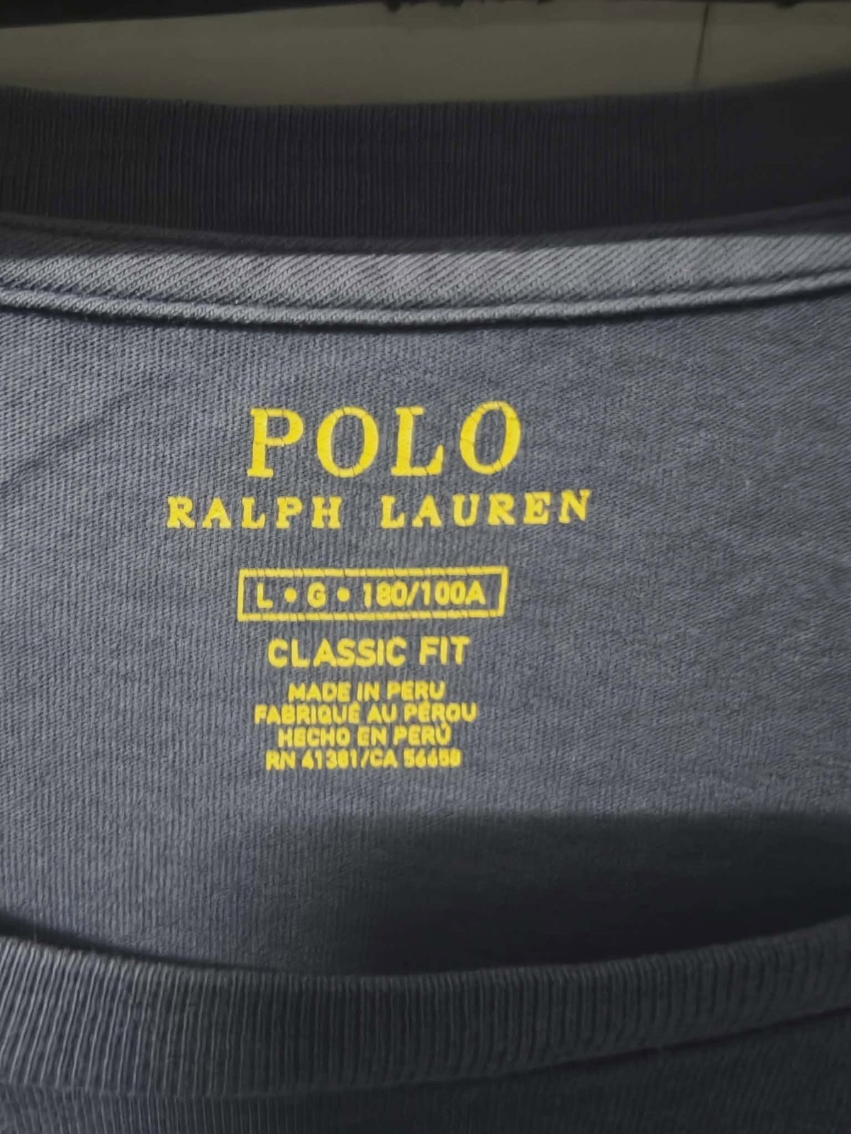 Polo Ralph Lauren Mens Navy Blue Graphic T-Shirt EST 1967 Cotton Crew Neck L gallery