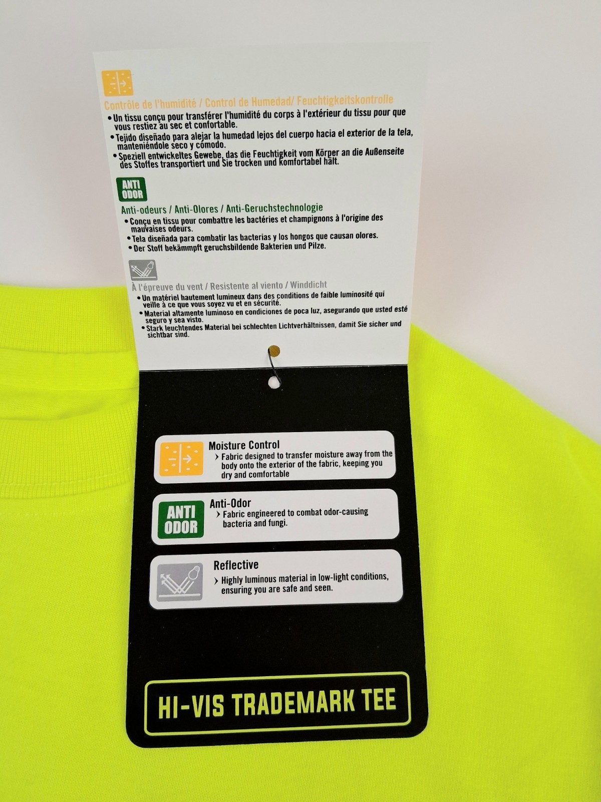 New- 5 Pack Catapiller CAT Trademark Hi-Viz Hi Visibility Tee Shirt Size Medium gallery