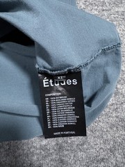 Etudes Studio E Logo Études patch Cotton Men T-Shirt Size XL