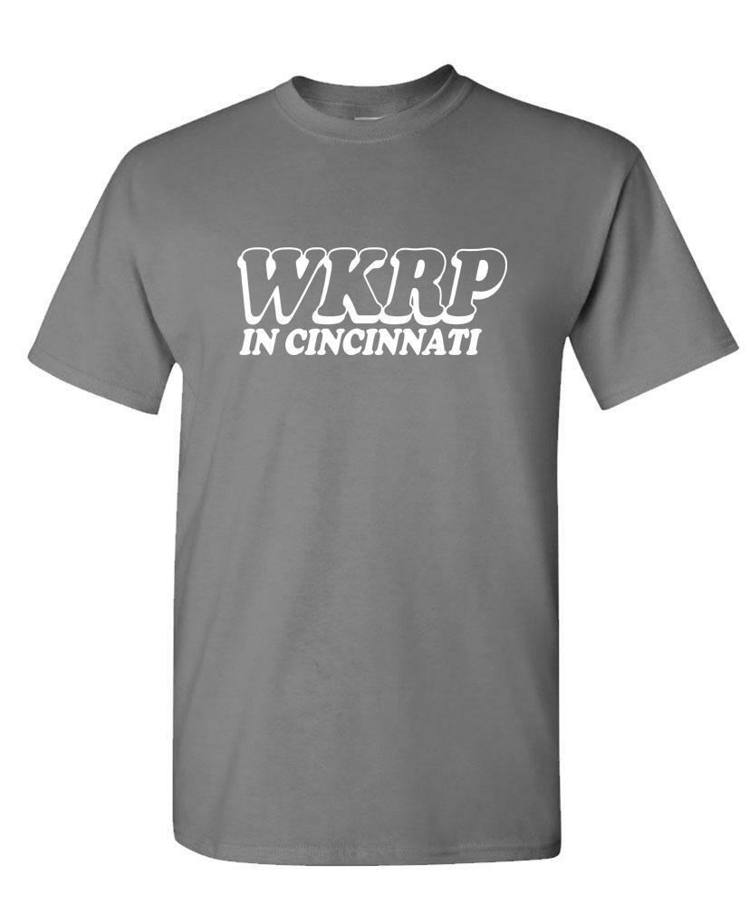 WKRP CINCINNATI – 70’s retro tv comedy show – Mens Cotton T-Shirt