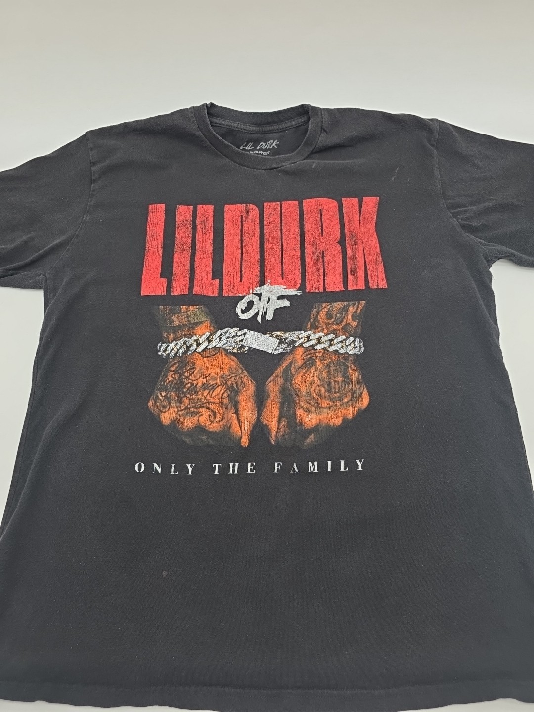 Lil Durk OTF T-Shirt Mens XL Black Hip Hop Rap Graphic Tee.#43937