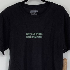 NEW! Florence Marine X Mens Medium GOTAE Organic Black Short Sleeve T-Shirt M9-3