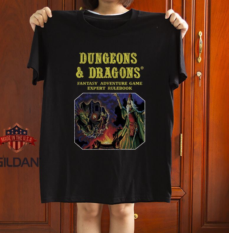 Dungeons and Dragons Fantasy Adventure Black Unisex T-Shirt