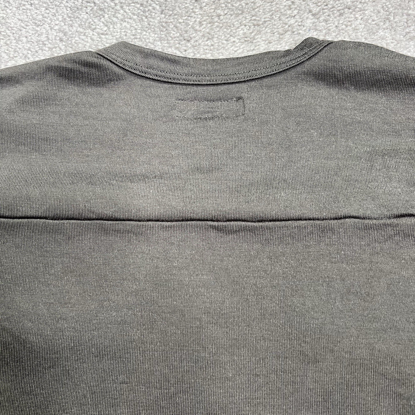 Lady White Co. LW-C Shirt Mens Size Medium 38 Gray V-Neck Cotton Rayon Blend gallery