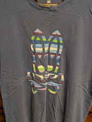 Psychobunny Slate Blue Graphic Tee Peru Pima Cotton Sz.7 XL Psychedelic -Flaws-