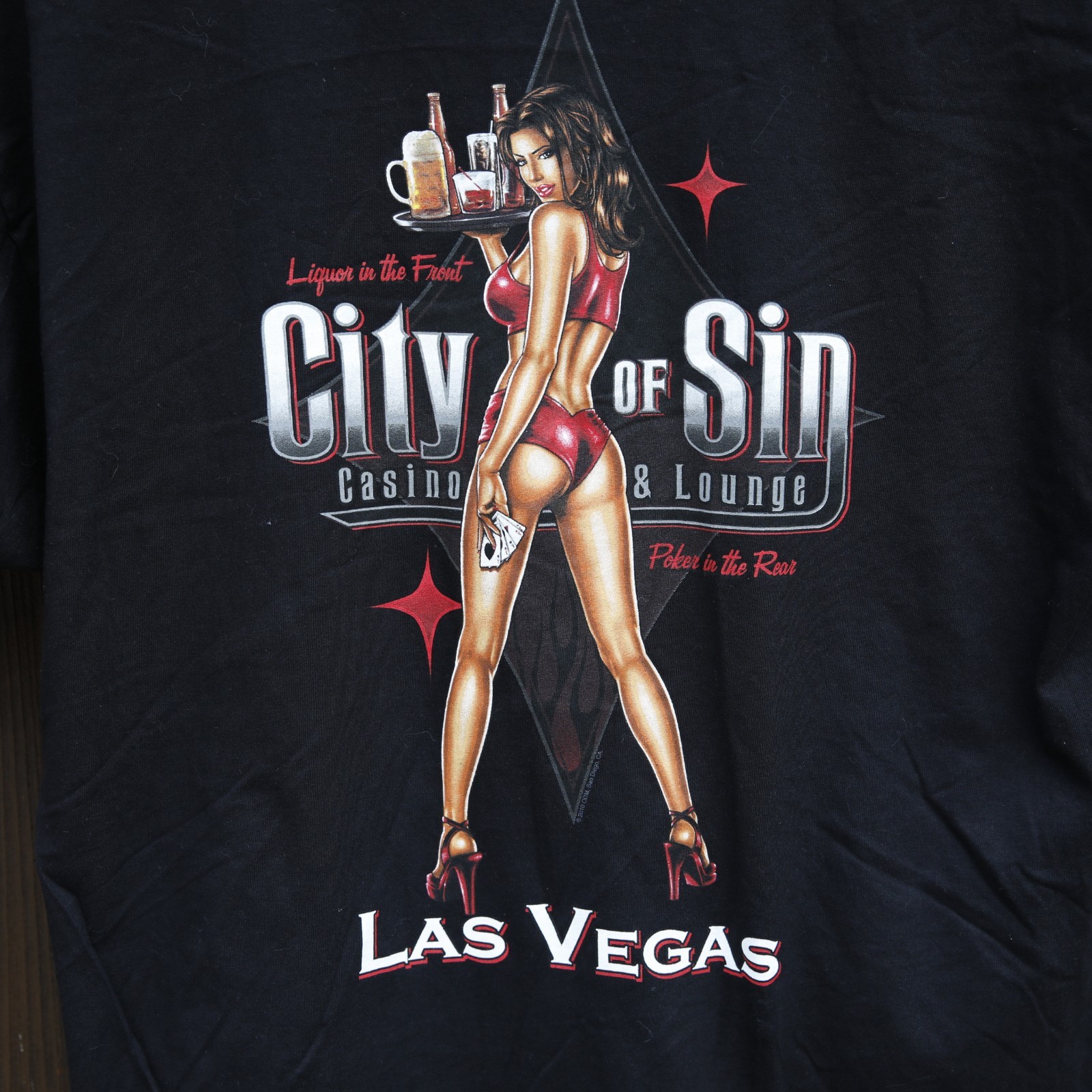 ODM AUTHENTICS CITY OF SIN CASINO & LOUNGE LAS VEGAS T SHIRT NWT 2XL RARE NEW gallery