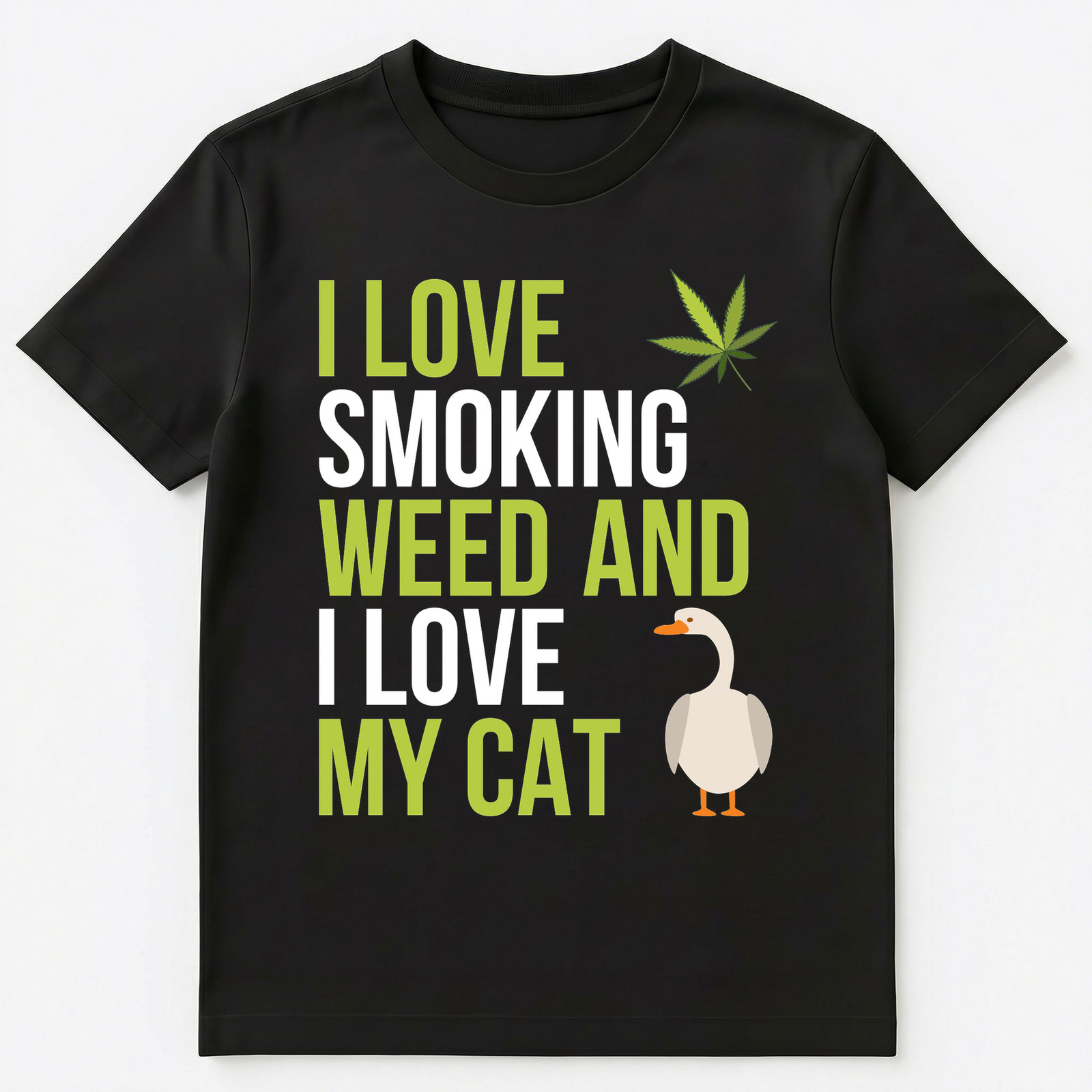 I Love Smoking Weed Funny Gift For Stoner T Shirt Unisex T-Shirt
