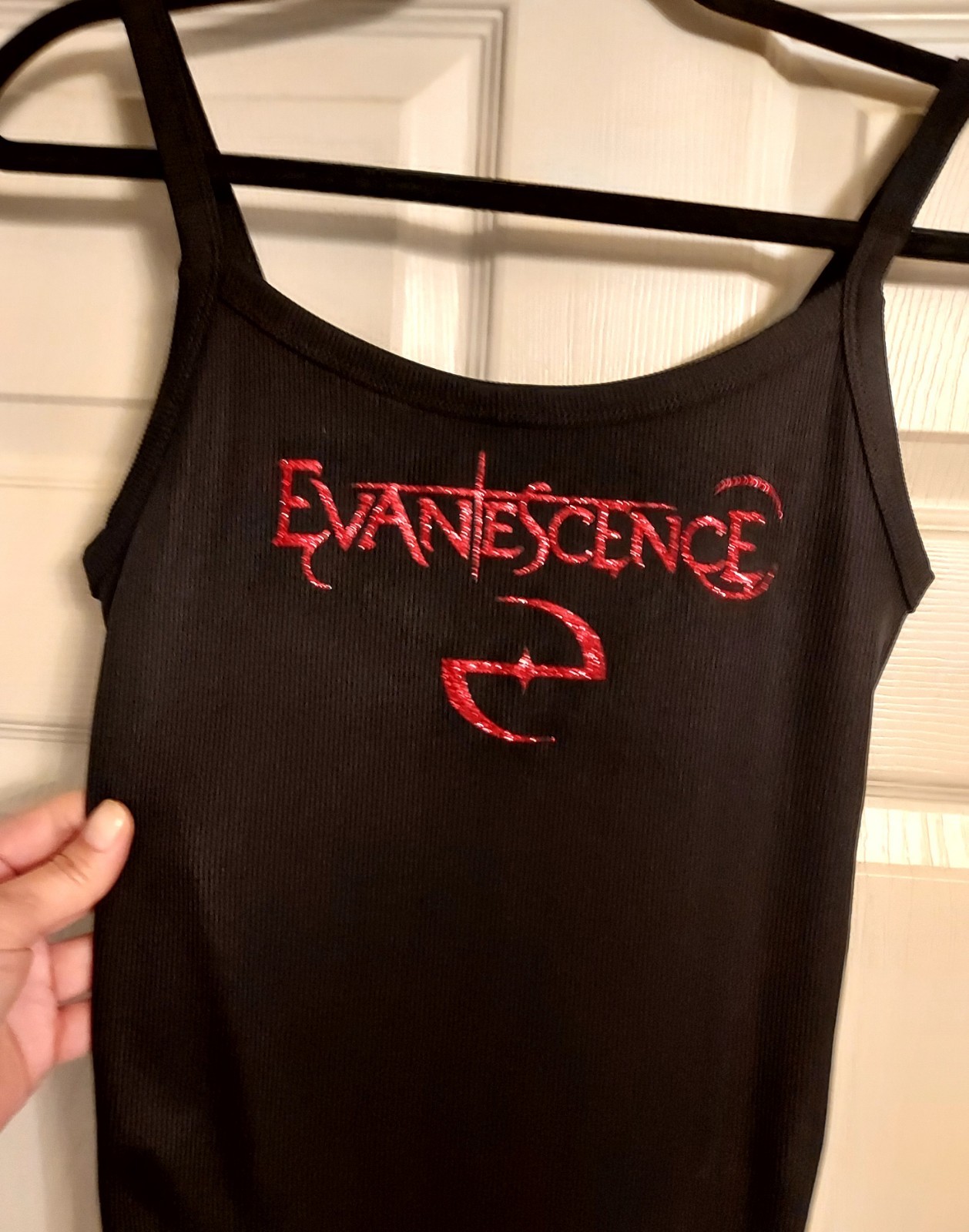 evanescence tank top Red Glitter evanescence crop top evanescence shirt XXs-2xl gallery