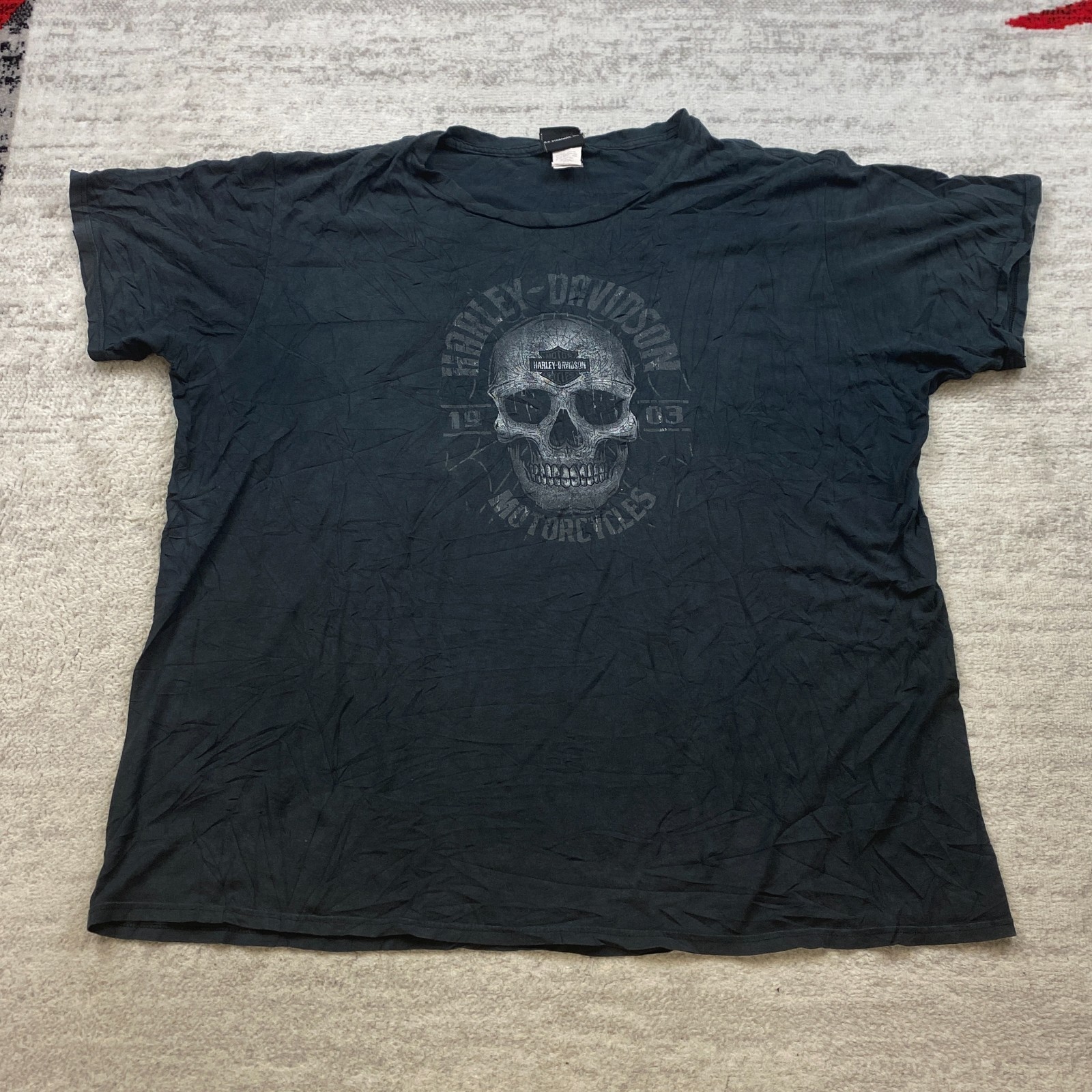 Harley Davidson Shirt 3XL XXXL Blue Black Cape Cod Massachusetts Hyannis Motor gallery