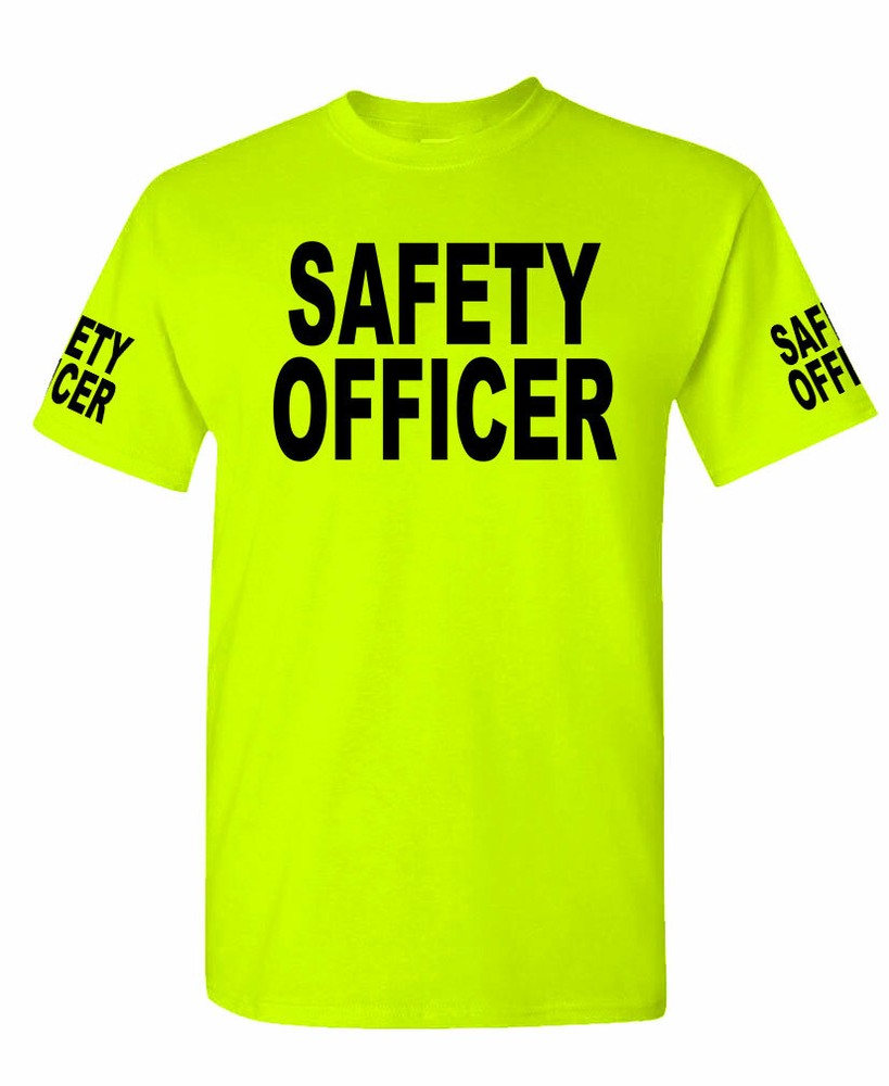 Safety Officer high visibility Tee T shirt