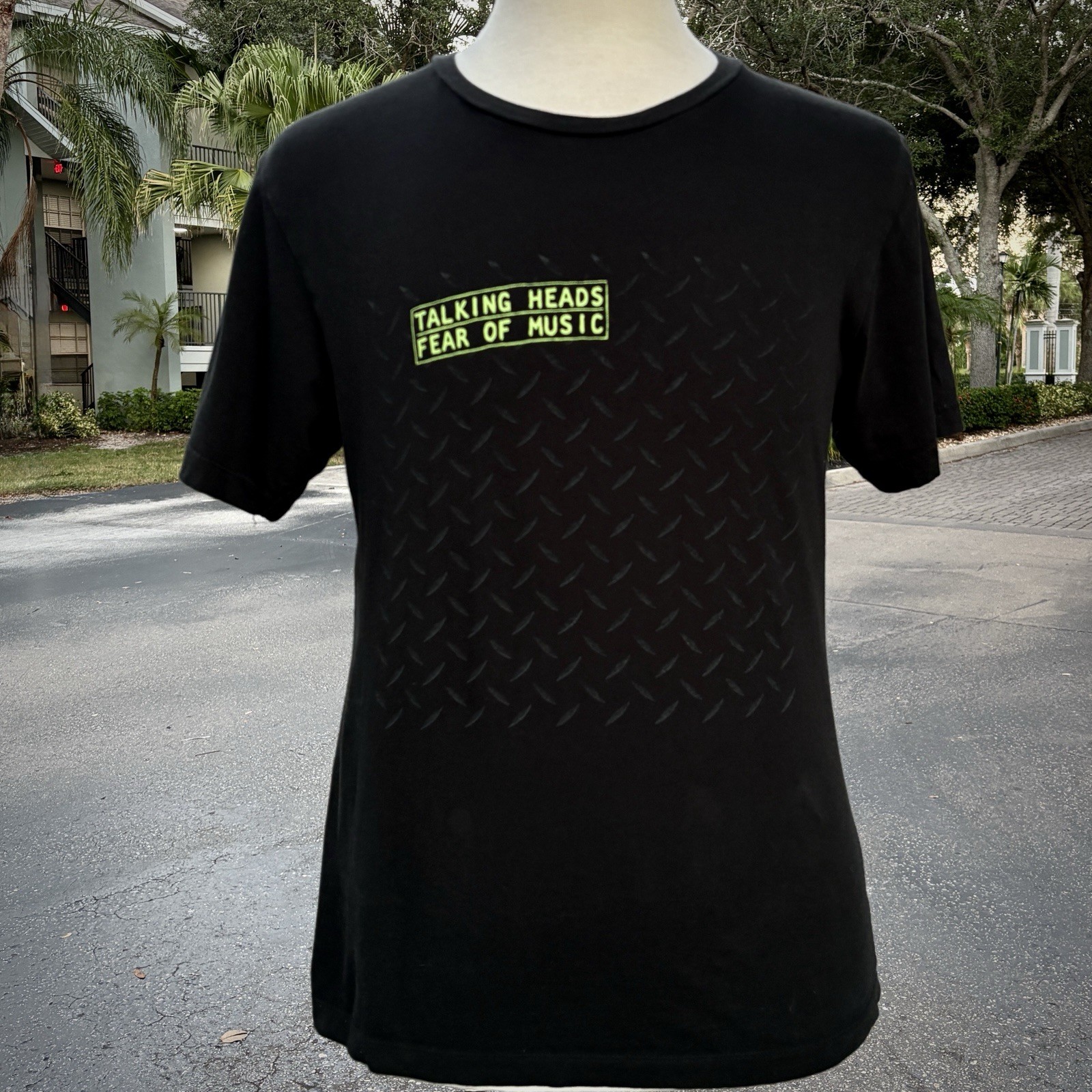Talking Heads Fear Of Music Black T-Shirt Size M Authentic Collector Music 80’s
