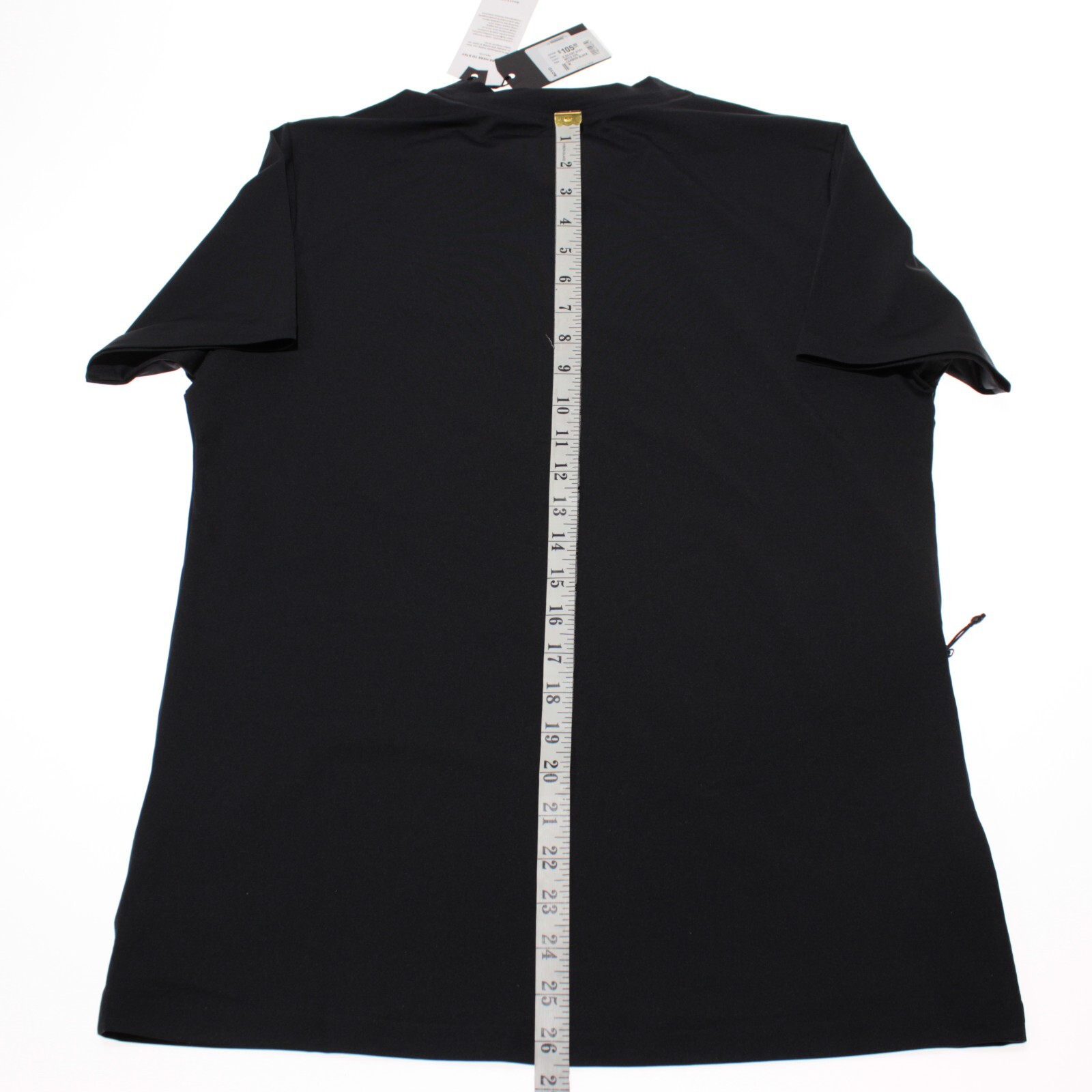 Wahts NWT Short Sleeve T-Shirt Size Medium in Solid Black Nylon Blend gallery