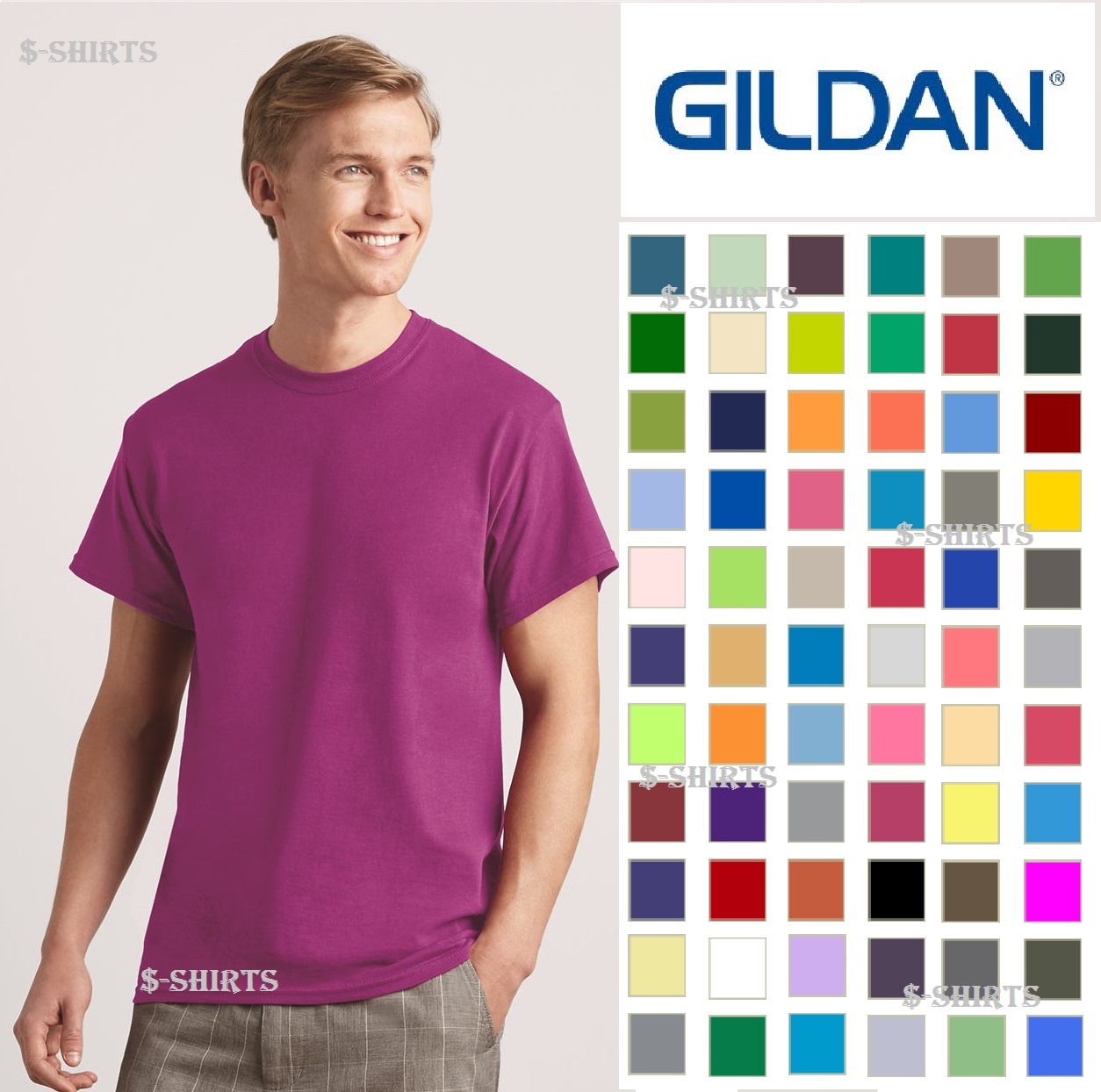 Gildan G500 5000 Heavy Cotton 70 Colors 2XL - 5XL Brand New On Sale! gallery