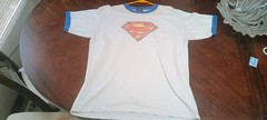 Superman DC Comics T Shirt Mens Medium Ringer Vintage Large Comics Movie TV Show