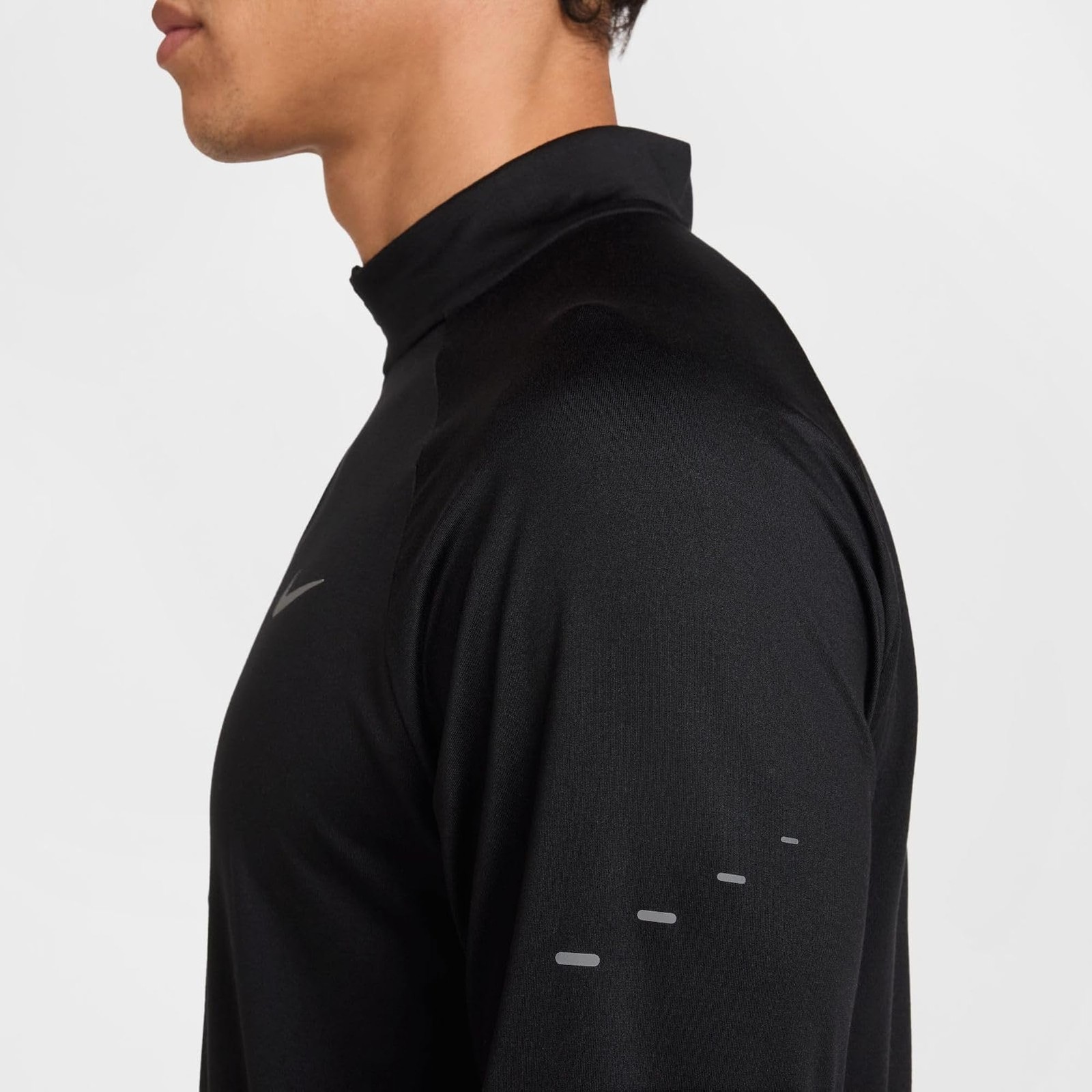 Nike Men's Stride Dri-FIT 1/4-Zip Running Top, Light Crimson/Reflective Silver - gallery