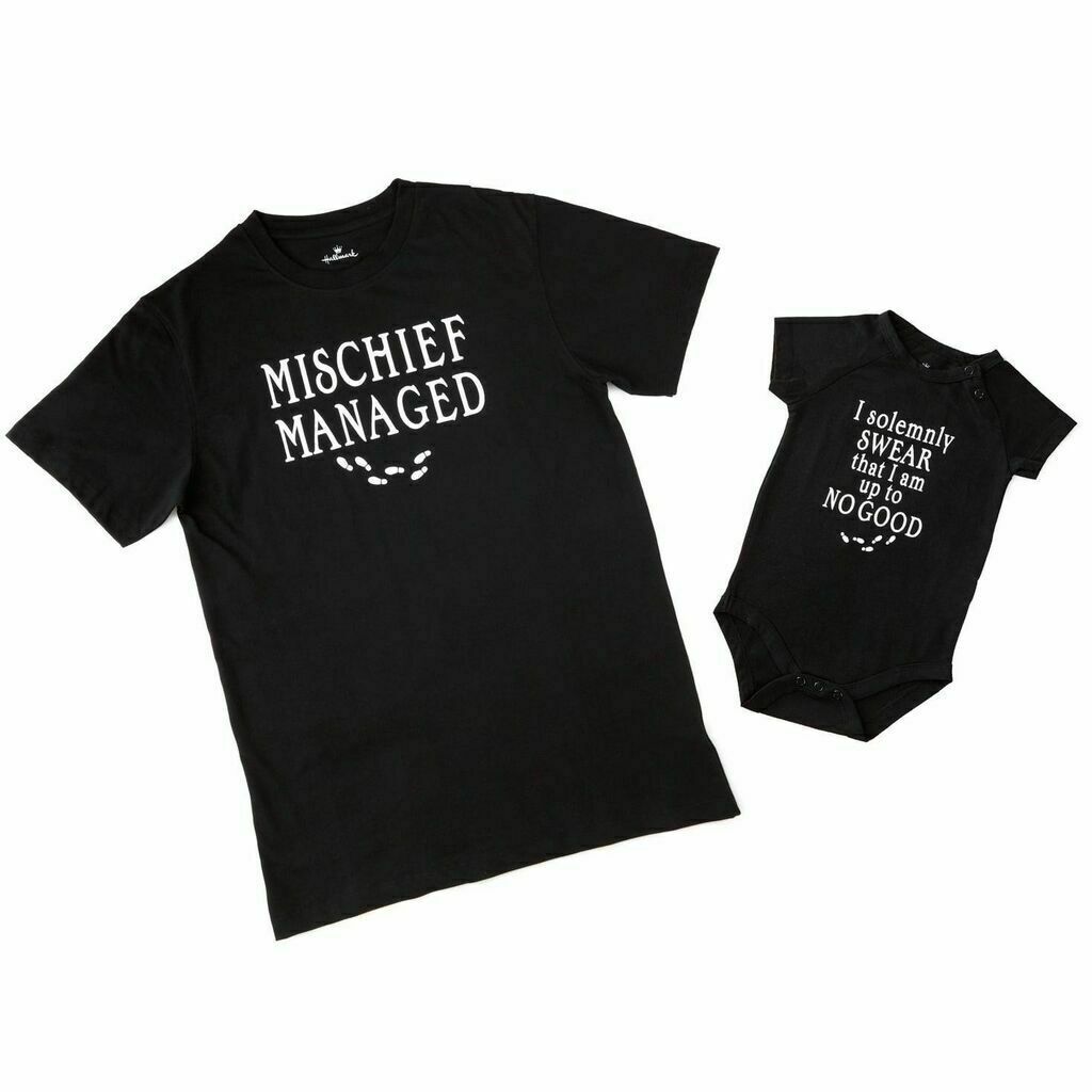 Hallmark Harry Potter Mischief Managed T-Shirt and Bodysuit Set S/ 0–6 Months gallery