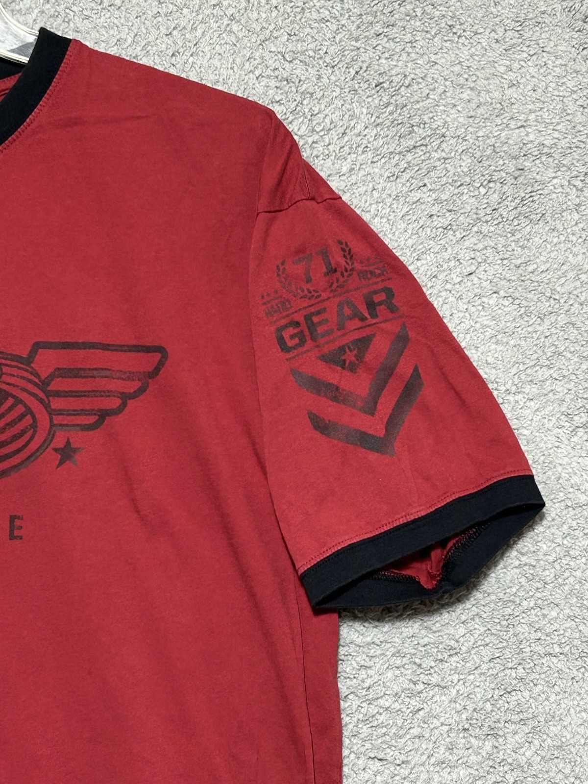 Hard Rock Hotel Singapore Shirt Mens XL Ringer Tee Gear 71 Red Cotton Cafe gallery