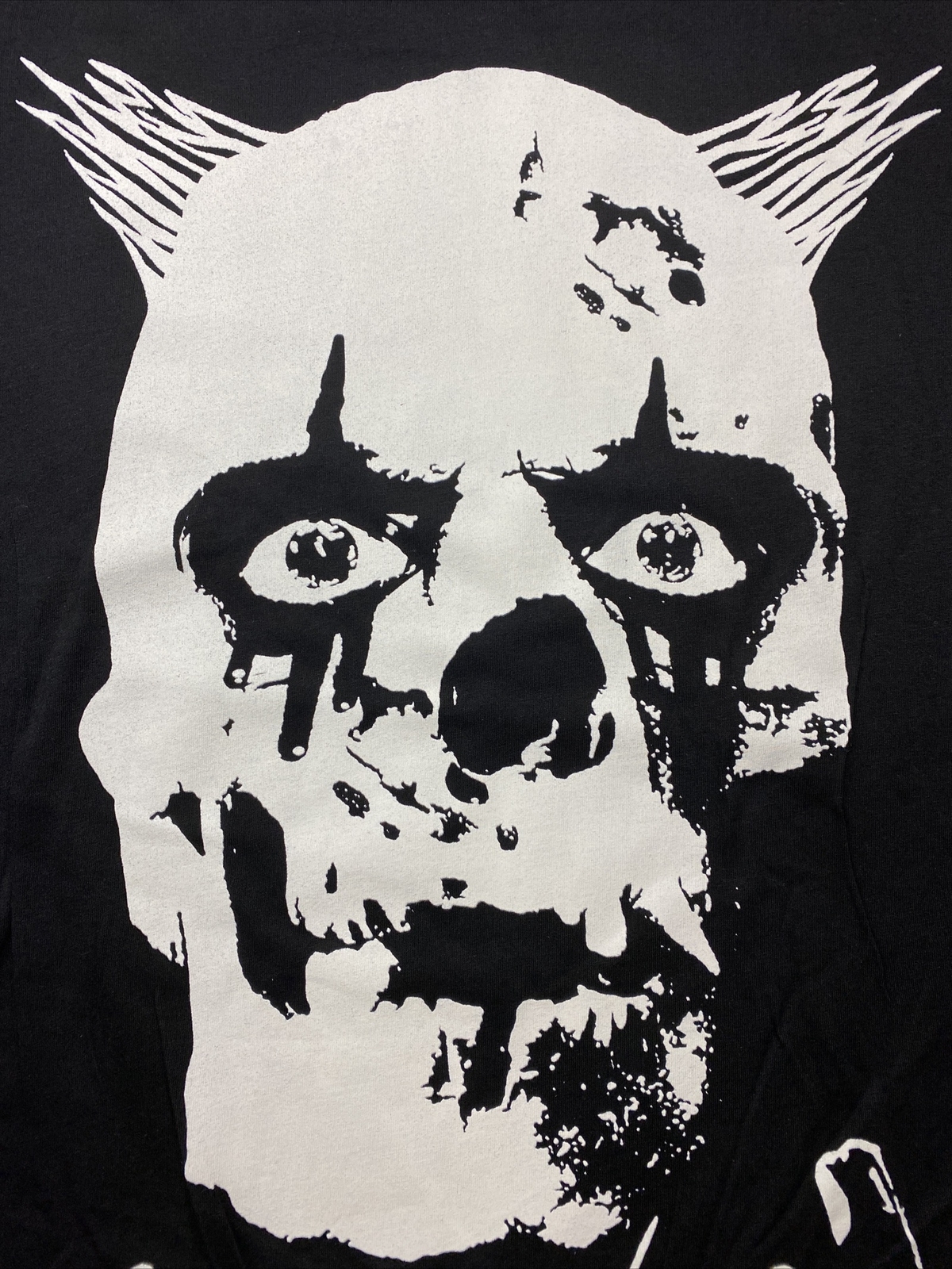 Playboi Carti T Shirt Clown Skull Medium Black Front and Back Graphics RARE! gallery