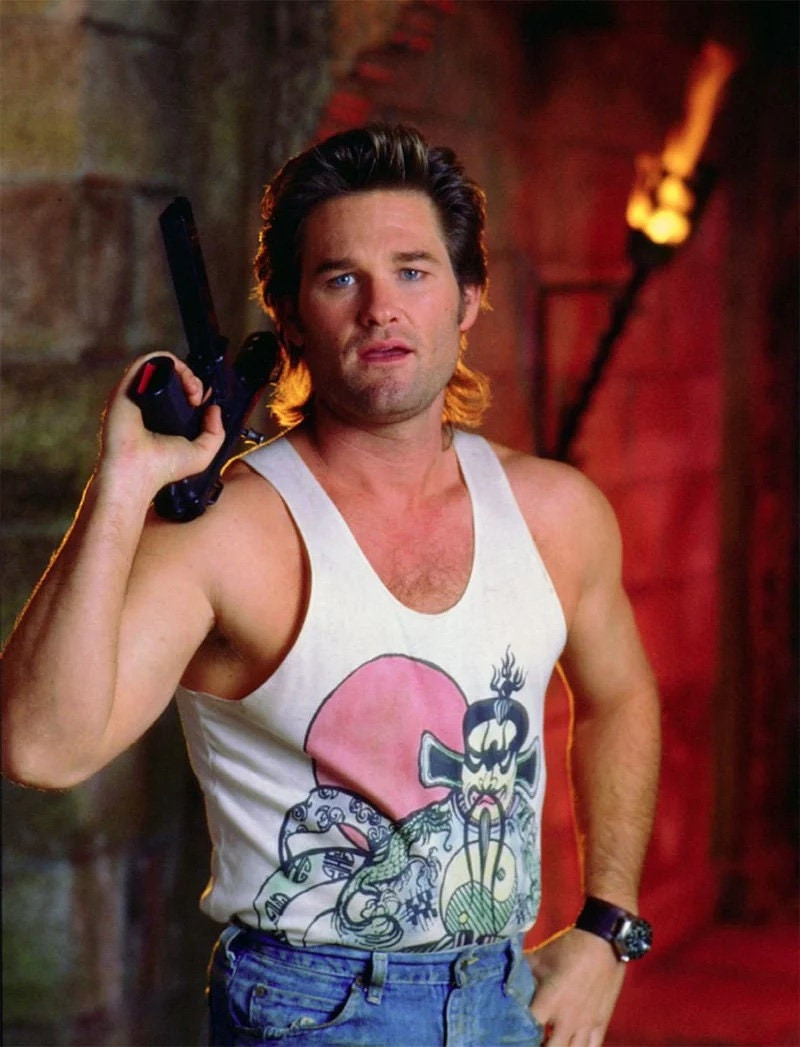 Big Trouble in Little China T-Shirt Jack Burton Fu Manchu Reality Glitch Unisex gallery
