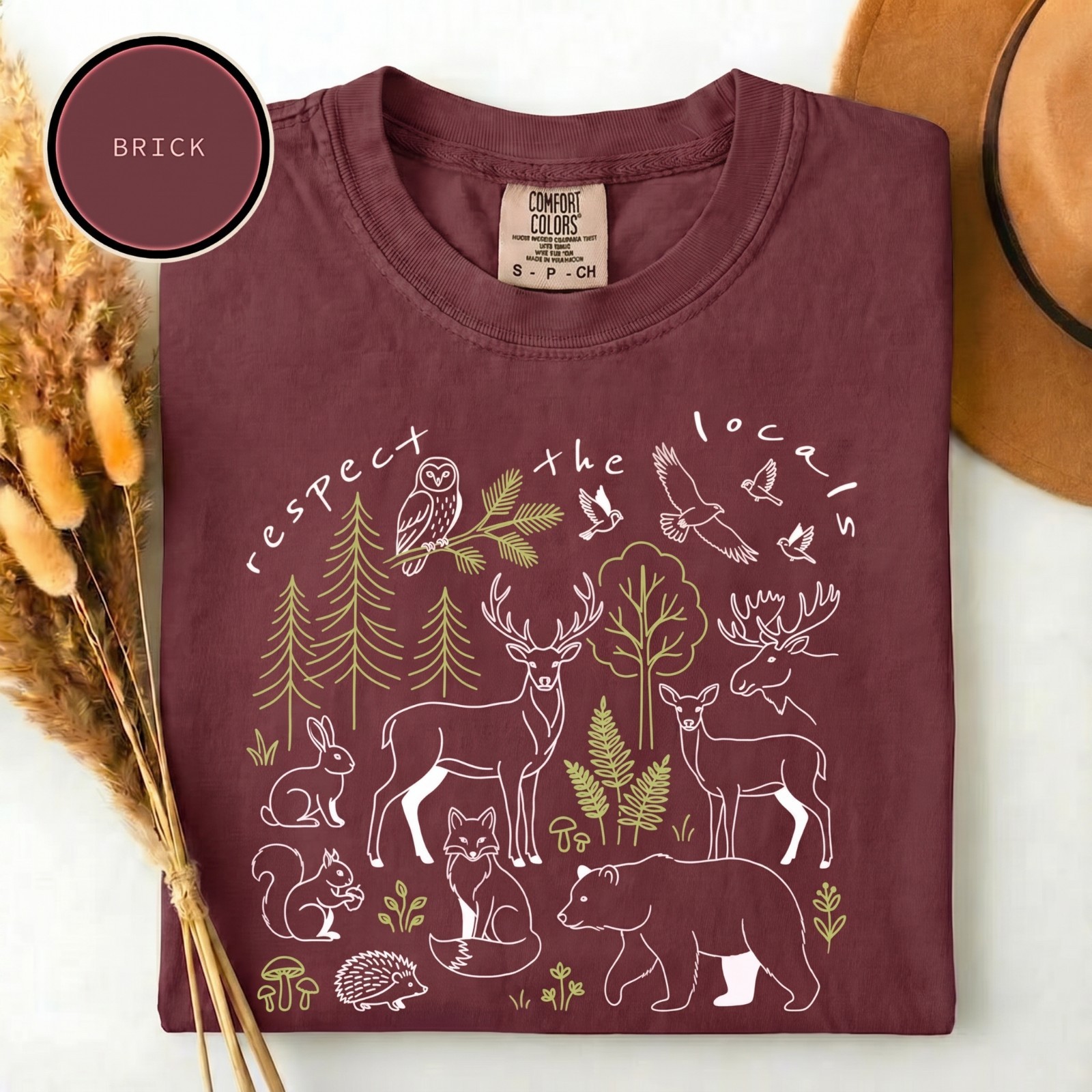 Comfort Colors Respect The Locals Shirt, National Park Tee, Camping T-Shirt gallery