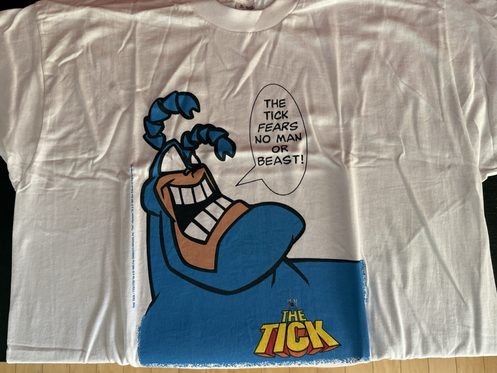 VINTAGE 1995 THE TICK Cartoon T-Shirt – NEW/RARE Fox Children’s Network -Size XL
